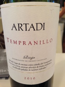 【赤】ARTADI Tempranillo 2009