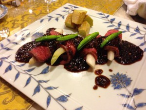 【肉料理】牛肉のトリュフソース