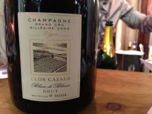 【泡】Champagne Clos Cazals Brut Grand Cru Blanc de Blancs Millesime 2000