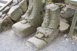 福井大地震で落ちた石の鯱