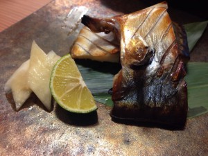 鯖の酢〆焼き