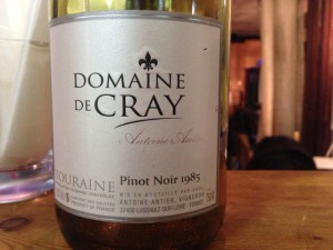【ロゼ】Domaine de Cray TouRaine Pinot Noir 1985